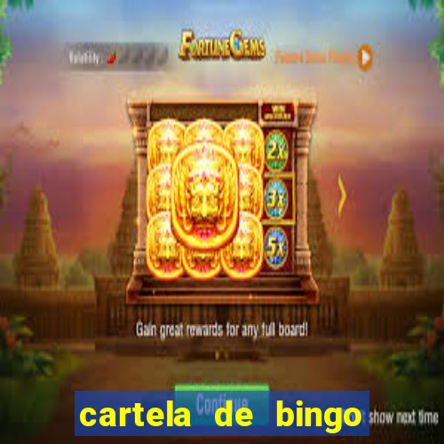 cartela de bingo cha de panela